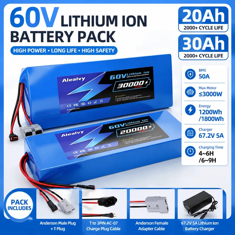   Batterie au lithium 21700 60 - 60V 30Ah Electric Scooter Battery avis et prix